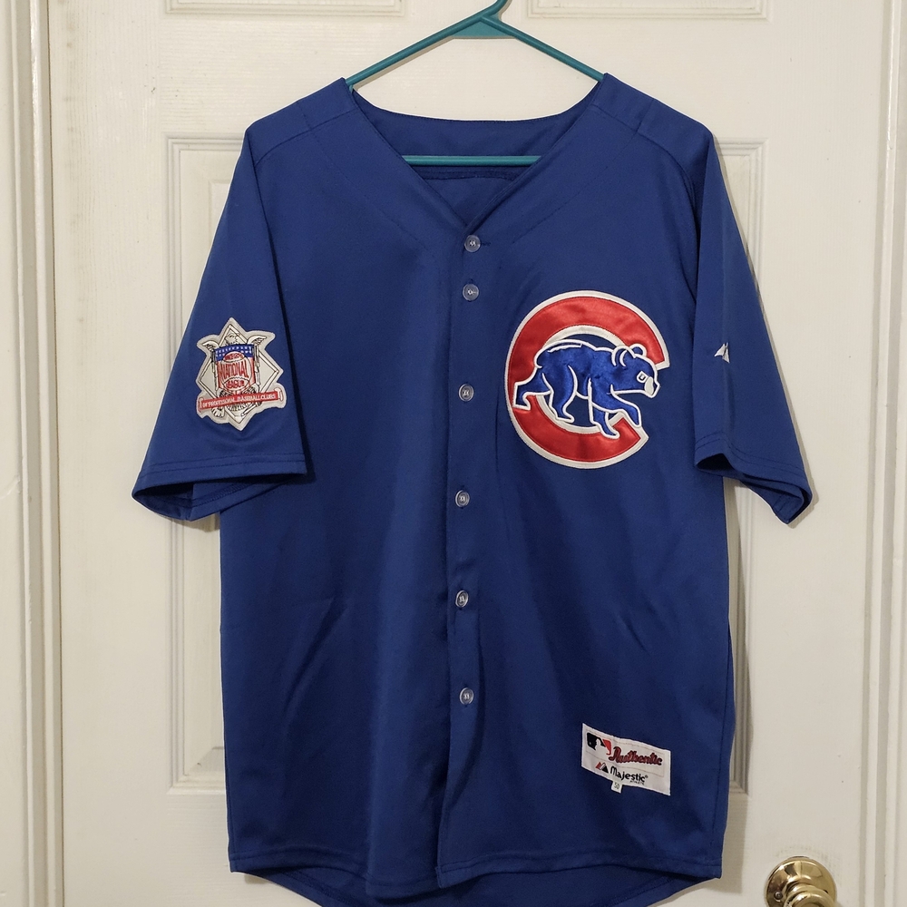 NWOT Men's Majestic Authentic Kosuke Fukudome Stitched Chicago Cubs Jersey Sz 50